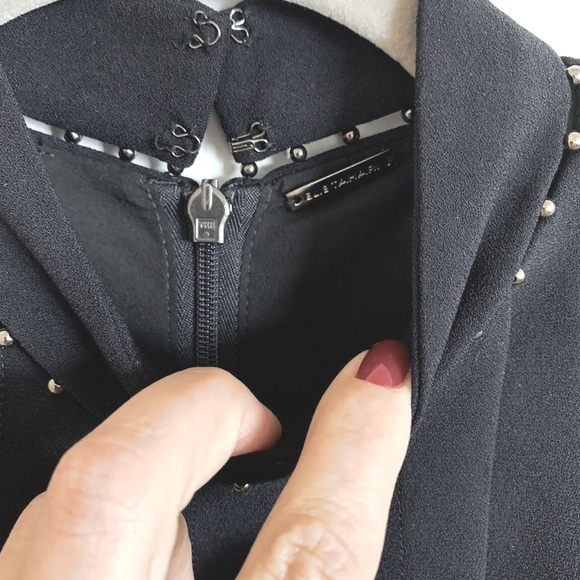 ✨NWoT✨🏷Elie Tahari: Studded Halter Neck Sheath Cocktail Dress Showstopper 🤩 - Picture 7 of 12